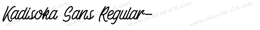 Kadisoka Sans Regular字体转换